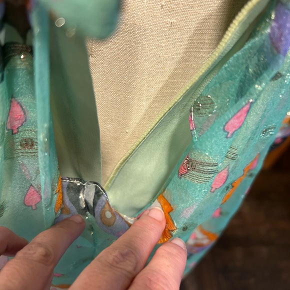 Vintage Clifton Wilhite Floral Green Maxi Dress - Picture 11 of 11